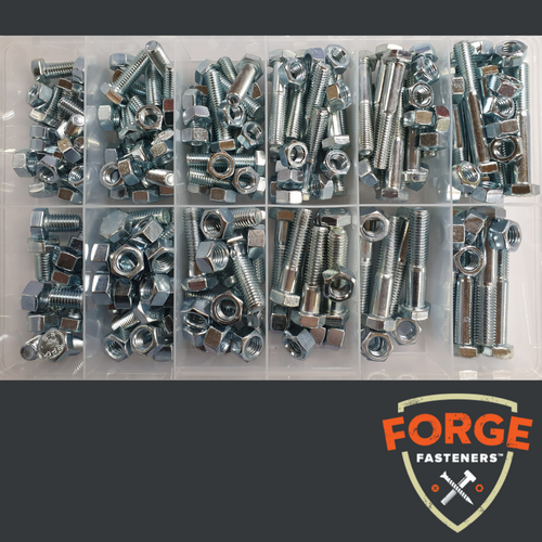 KIT BOLT/NUT 8.8 ZP M10 & M12